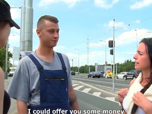 Get Ready To Watch A Real Czech Cutie Getting Convinced For Some Hot Outdoor Public Sex! This Blonde Amateur Girl Is Up For Everything, Even Group Action, All For Some Money. Watch In HD As This Couple With A Camera Catches All The Reality Fucking In POV! Porn