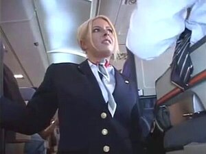 In her very first day on the job, naughty blonde stewardess Riley Evans gives a passionate welcome to a lucky customer, unleashing her wild side and leaving no doubt that she's a true professional in every sense of the word.