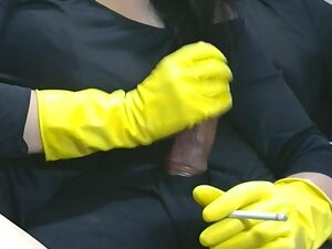 Yellow Latex Glove Sex - Yellow Rubber Gloves porn videos at Xecce.com