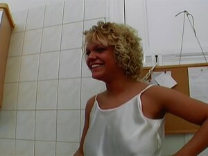 Hawt German stepmother I'd like to fuck gets her breasty body sprayed with cum in the kitchen