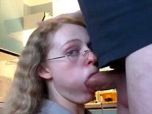 Russian girl with glasses