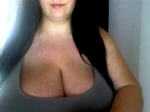 fat BBW immature with big tits masturbates on webcam