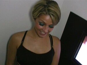 Thin Blonde Sucking GloryHole Cock!