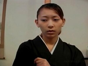 Asian geisha gets pussy teased and spread in group