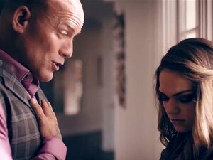 Kinky Derrick Pierce licks pussy of Athena Faris pussy. Athena Faris strip and gives her stepdad Derrick Pierce a lapdance before moving on to sucking his cock. Next Derrick bends Athena over a couch and starts to fuck her tight pussy. Then they swap posit