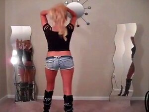 Watch This Blonde Babe In Hot Pants And Boots Seduce You With Her Moves. She'll Leave You Begging For More, Naked And Ready To Play. Porn