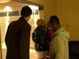 Perfect German Cutie Girl in Shower w Older Guy great Se