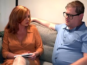 Big tits wife rides her husbands boss