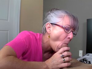 Granny's Got A Thirst For Fresh Cock, And You're Up Next! POV Style, Watch Her Suck And Lick While Wearing Glasses. It's Erotic Reality At Its Finest. Porn