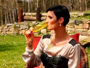 Indulge In The Ultimate Pleasure As A Glamorous Slut In Satin And Stockings Takes On Two Throbbing Cocks In A Mind-blowing Outdoor Threesome. HD Climax Guaranteed! Porn