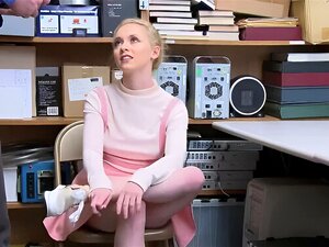 Hot Blonde Thief Cutie Fucked in Security Room