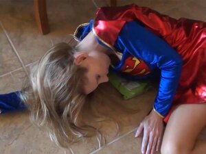 Watch as Supergirl gets tied up in a steamy encounter with a hot villain instead of fighting crime. The ultimate display of power play.