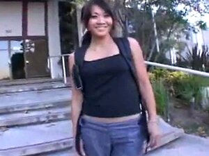 Asian coed Taya Talise goes for big dick